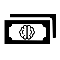 money with a brain icon