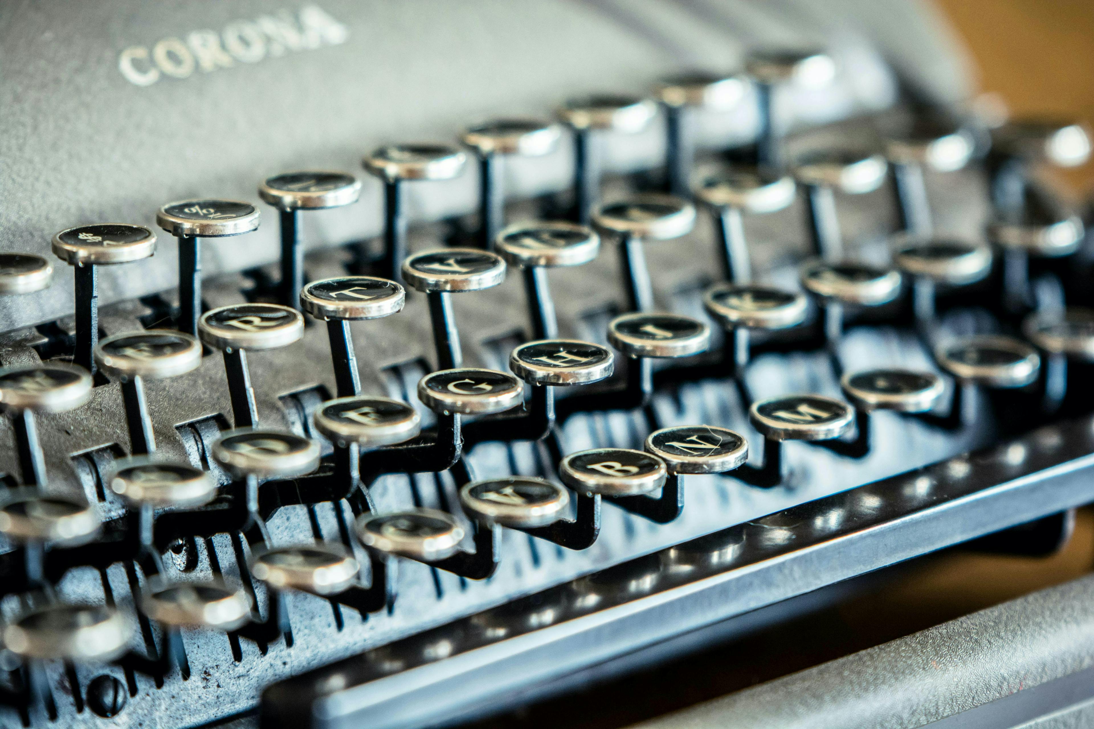 Black typewriter