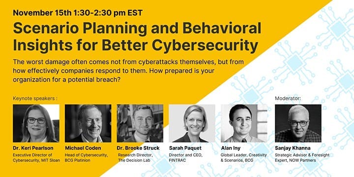 Scenario Planning and Behavioral Insights for Better Cybersecurity