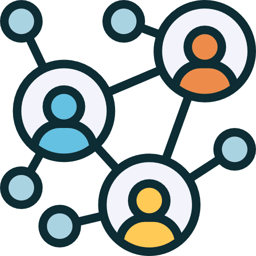 3 silhouettes of people representing 3 groups of participant of facebook voting experiment