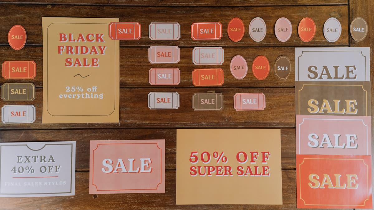 sale tags